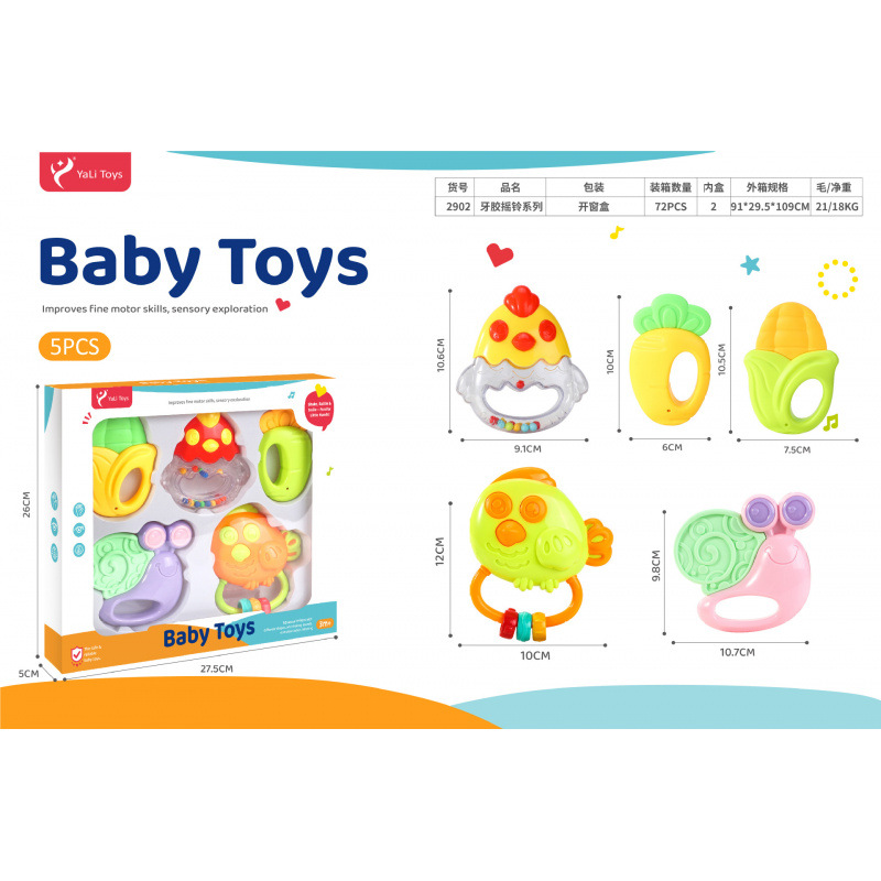 Sonajero Infantil de Animales de Dibujos Animados de Plástico Giratorio, Con Sonido para Bebés