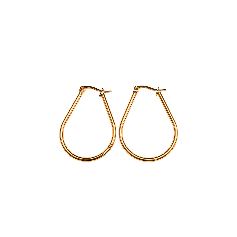 Aretes de acero inoxidable de moda transfronteriza aretes de acero inoxidable de acero de titanio simplista para mujeres aretes de acero de titanio para baño accesorios de orejas al por mayor