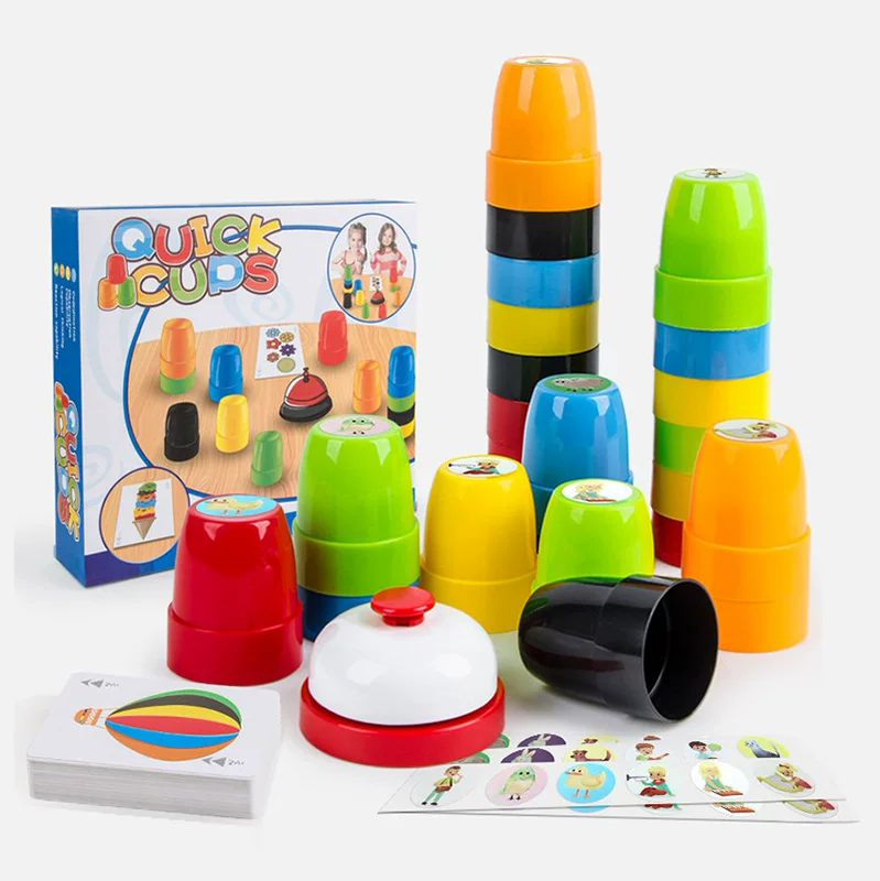Olympic tower sensorics for training, intellectual quick stack toy, early education, science and technology