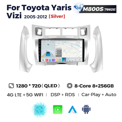 DVD Navigation – Suitable for Toyota Yaris - m800s-8-core-7862-8256g
