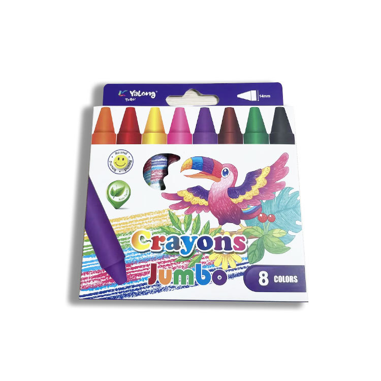 Juego de Crayones Gigantes de 8 Colores de Dibujos Animados para Niños