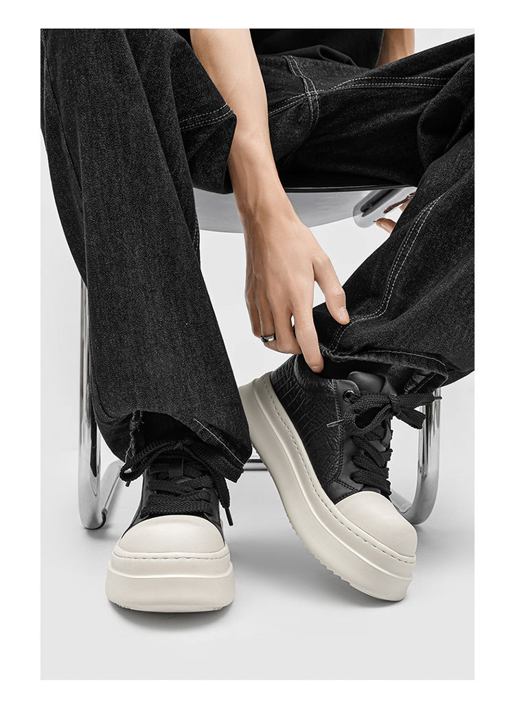 Herren Skaterschuhe Mit Dicker Sohle Und Komfort Passform_voghion.com