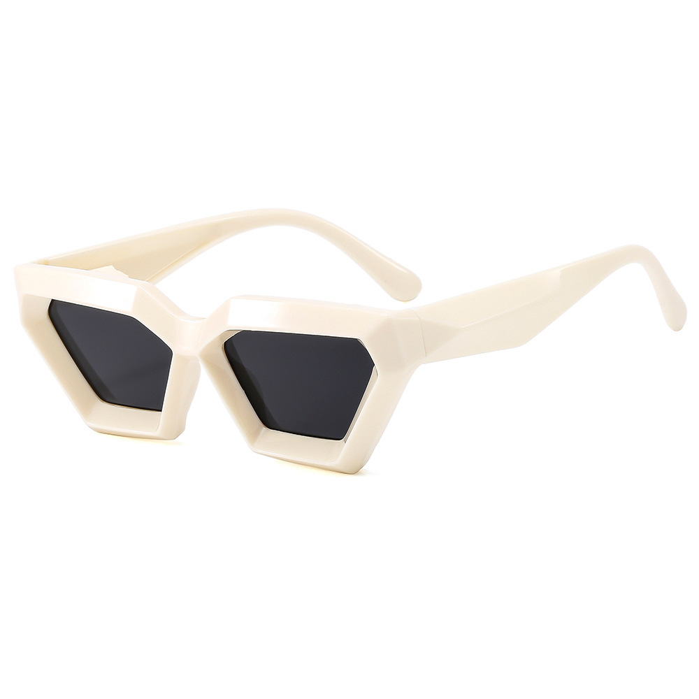 Nuevas gafas de sol de diamantes punk hip-hop de marco grueso transfronterizas, gafas de sol de alta gama irregulares, gafas de sol de moda transfronterizas