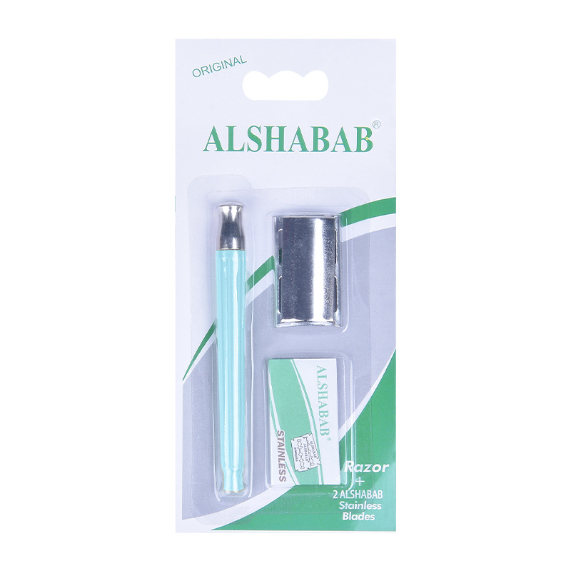 Rastrillo de Afeitar Manual Acero Inoxidable Doble Filo para Uso Doméstico