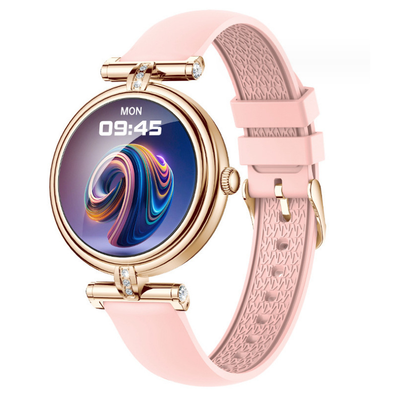 2024 nuevo reloj inteligente femenino AK62 llamada pulsera deportiva frecuencia cardíaca presión arterial oxímetro impermeable modelo privado