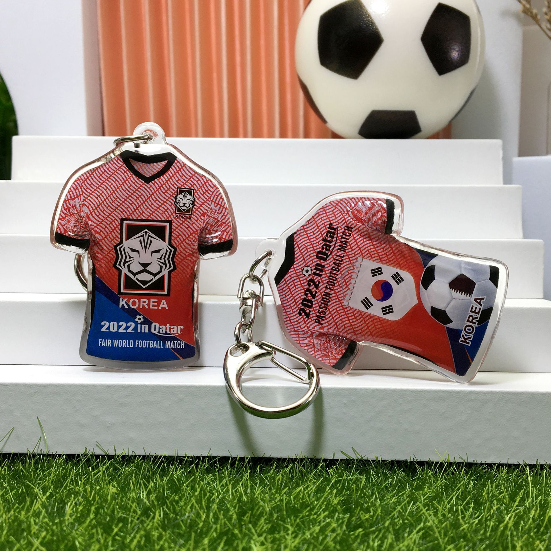 韩国队-队徽+旗帜+足球