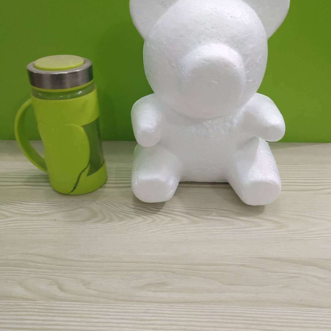 Oso Rosa molde oso modelo embrión blanco Qixi Día de San Valentín EPS Poli Dragón blanco espuma oso Clavel