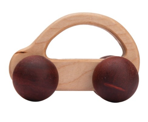 Coche de juguete de madera para aprender a gatear, coche de cachorro, material didáctico para educación temprana, desarrollo de la capacidad sensorial y entrenamiento para gatear