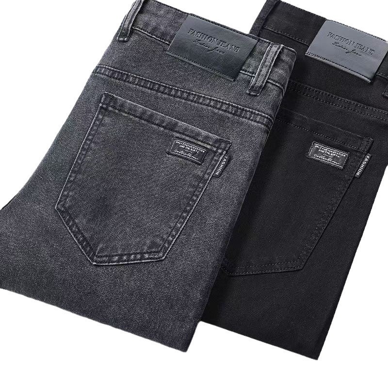 Premium Guangzhou Xintang Town Men's Spring and Summer Thin Version 2025 New Straight Leg Loose Smoke Gray Long Pants