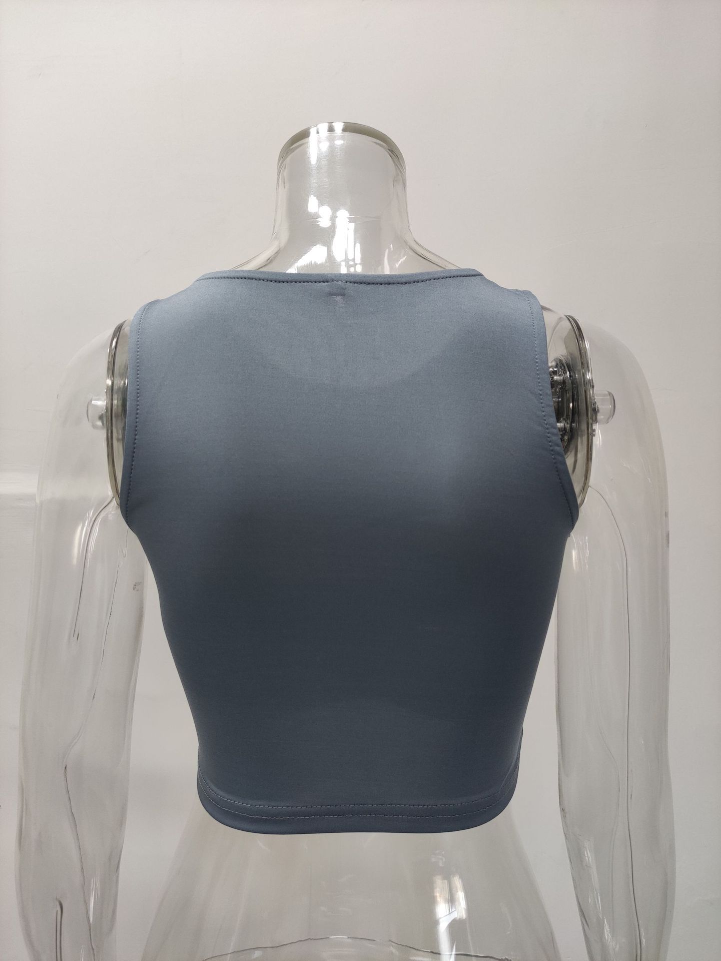 Women's Clothing Summer Solid Color Sleeveless Round Neck Tank Vest T-Shirt Women's New Wish Fashion Top_ecoleips.com