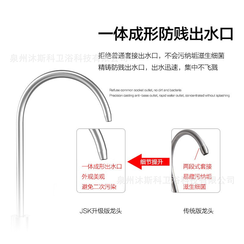Grifo para Purificador de Agua Potable de Cocina 2 Puntos Acero Inoxidable 304