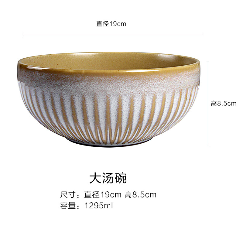 Tazón de sopa grande 19CM