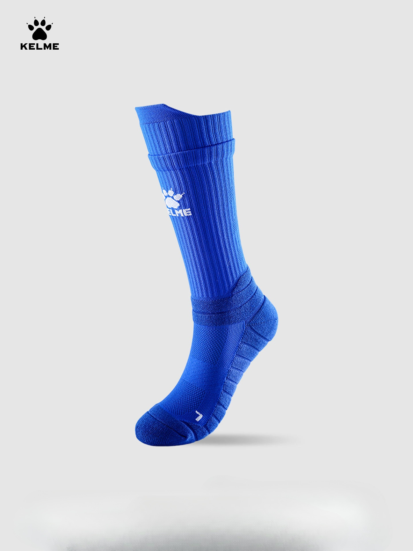 KELME adult mid-calf soccer socks, professional training and competition socks, sweat-wicking, non-slip, for running and sports