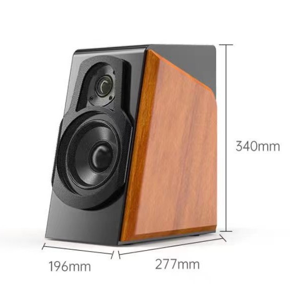 奋达R60BT Pro蓝牙音箱家用桌面电脑2.0有源音箱木制重低音|undefined
