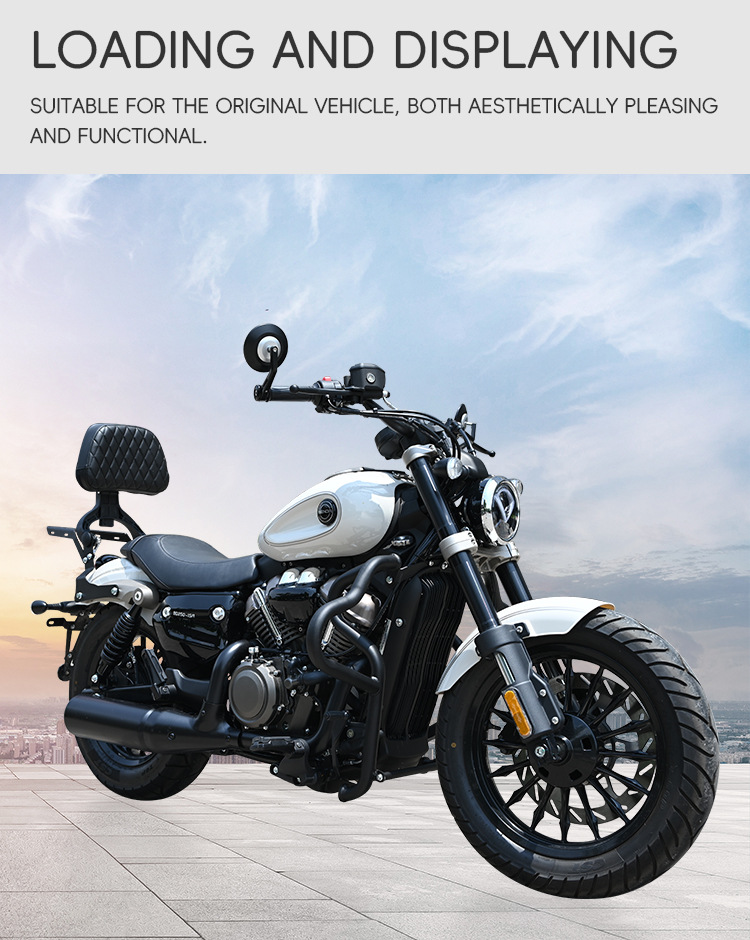 Motorcycle folding backrest for Graystone 250CVT, Jinjila 350, Flash 250V, Wuyiji CU625, Chunfeng CLC modification