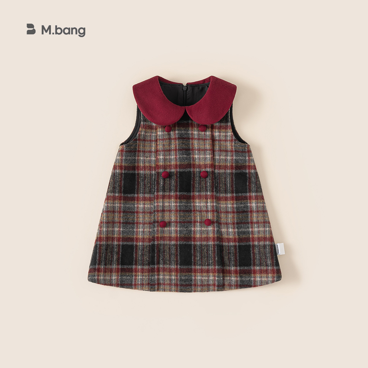 Pre-sale red and gray check (thin version) dq25413