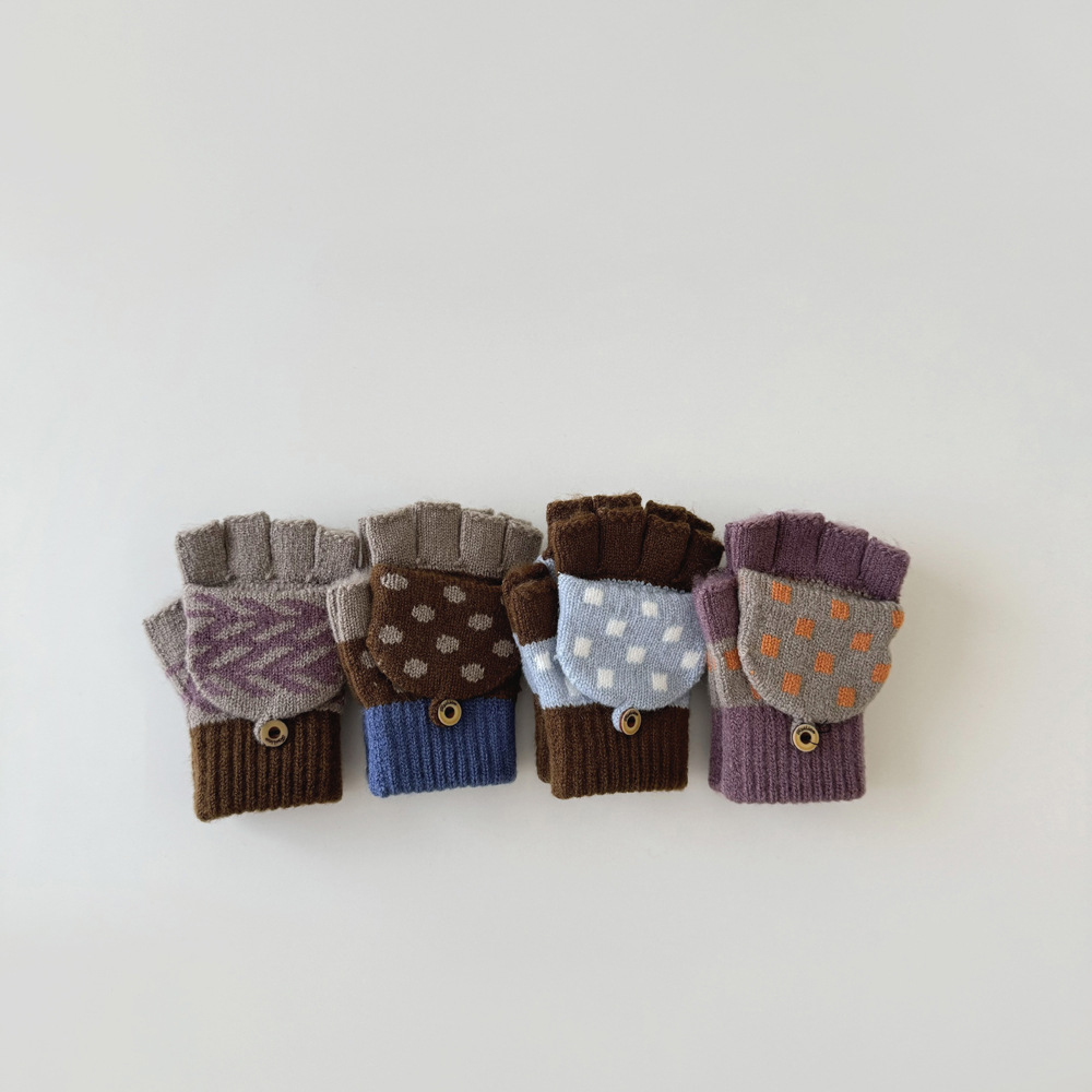 Kinder Fäustlinge Mit Klappe Warme Handschuhe Für Die Schule_voghion.com