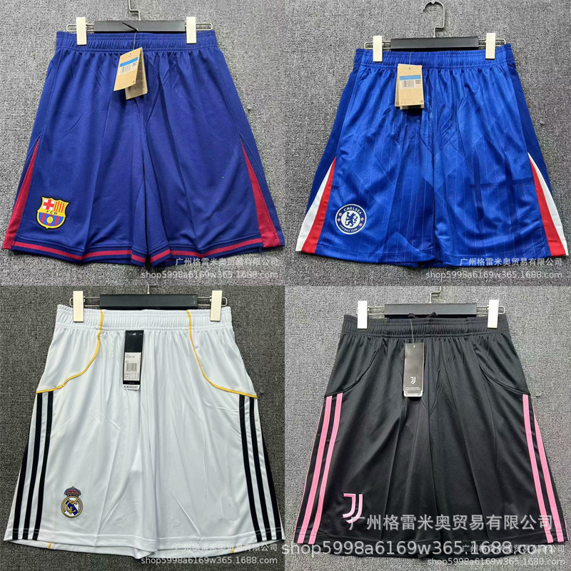 25-26 Thai Version Football Uniform Shorts England Portugal France Germany Belgium Spain Pants Wholesale