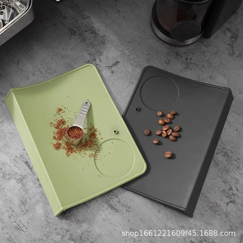 Coffee Tamping Mat Silicone Coffee Corner Mat Non-Slip Silicone Coffee Machine Mat Coffee Machine Accessories Source Factory