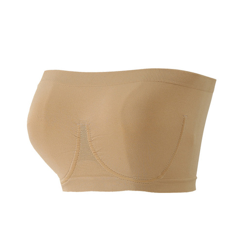 Plus size cross-border women's angel seamless imitation steel ring tube top bra strapless chest wrap Amazon foreign trade underwear