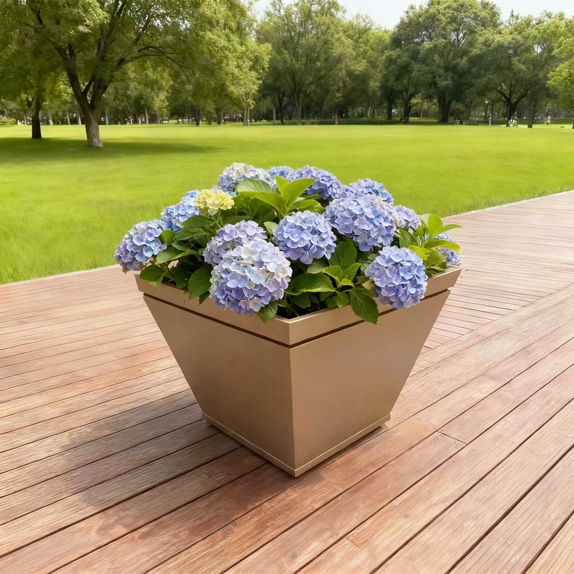 屋外ステンレス鋼フラワーボックスバルコニー植栽ボックス広場商業街長方形花壇鉄製完成品フラワーチャンネル