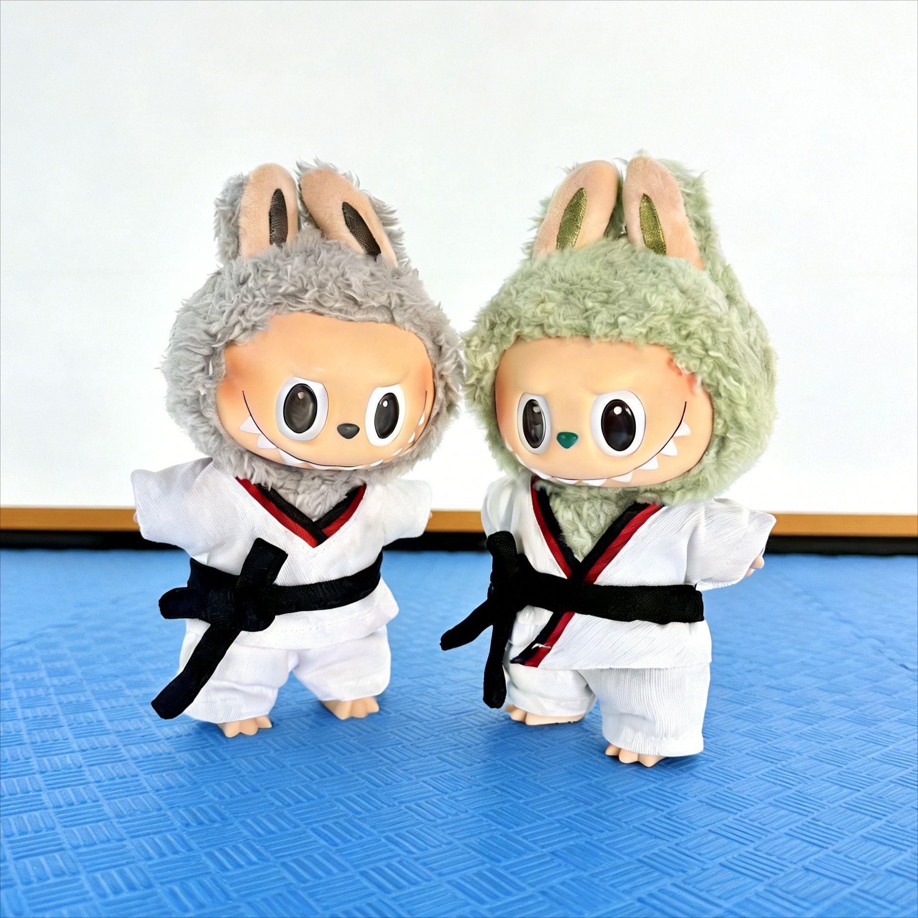 Popular Taekwondo Doll Clothes Labubu First, Second and Third Generation Doll Clothes Set Doll Accessories Labubu Doll Pendant