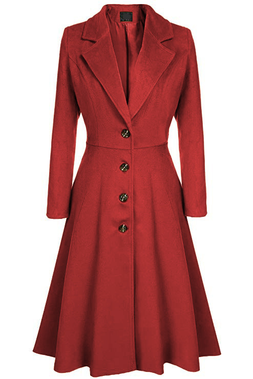 Elegant Wool Trench Coat