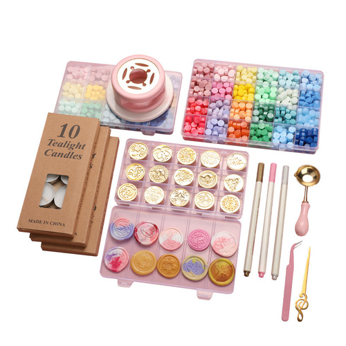 Fire paint seal set cross-border wholesale full set of wax particles melting pot seal head cross-border e-commerce novice cheap dropshipping