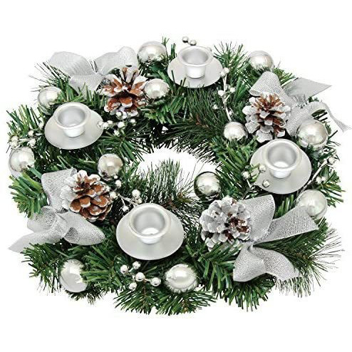 Cinta CORONA DE Navidad decoración de Navidad fábrica al por mayor Navidad candelabro Garland vela Copa Navidad candelabro de Navidad