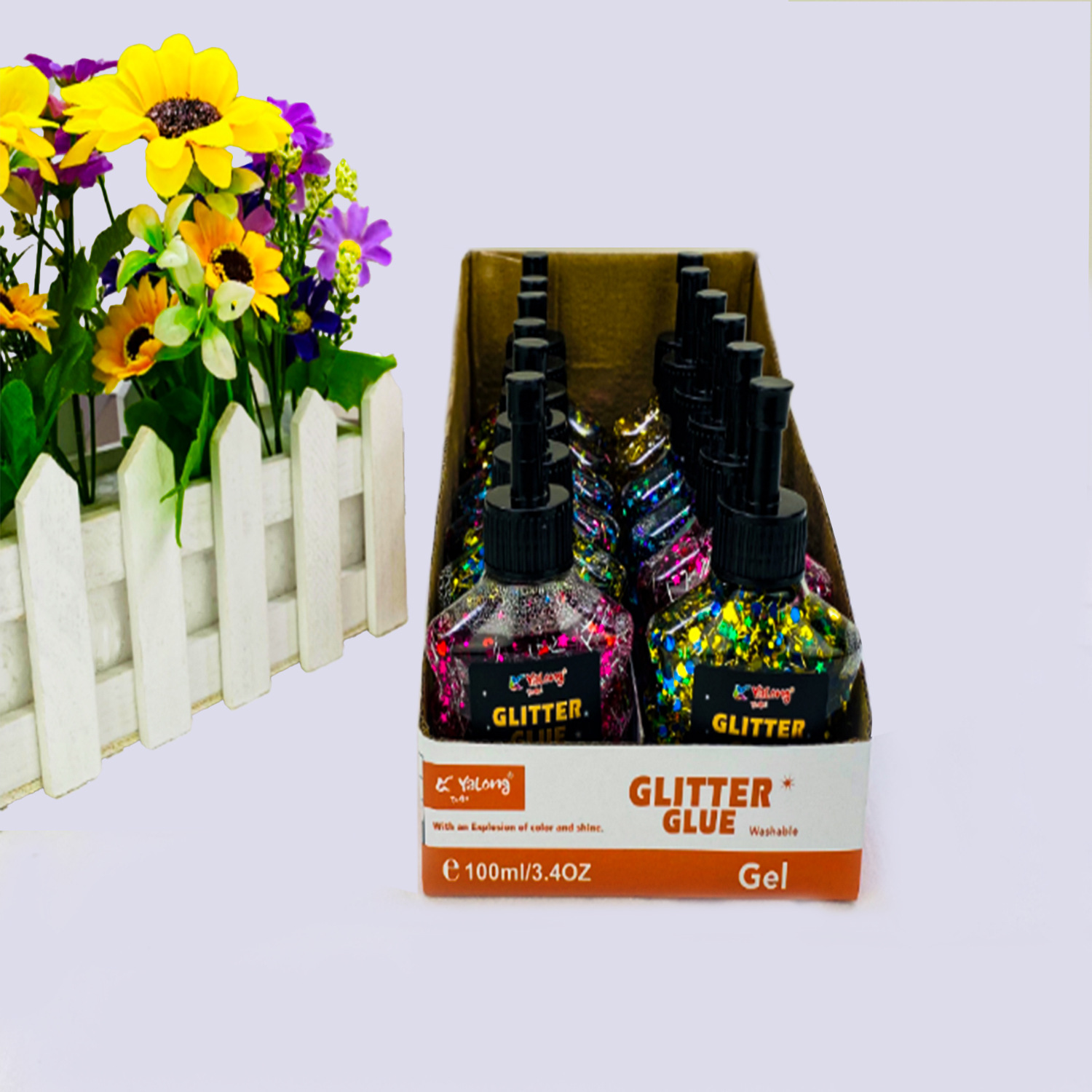 Pegamento Líquido con Escobillas de Brillo PVA para Manualidades DIY