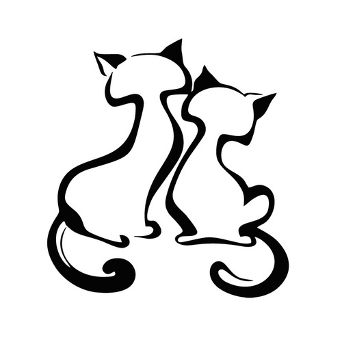 Cute Cat Car Sticker Motorcycle Personality Creative Laser Cartoon Kitten Window Decor Sticker