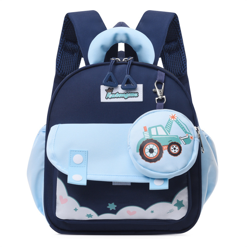 Bolsas infantiles de jardín de infantes lindas bolsas escolares para bebés viajar bolsas de bocadillos empalmadas contra la marea de color con mochila infantil nueva