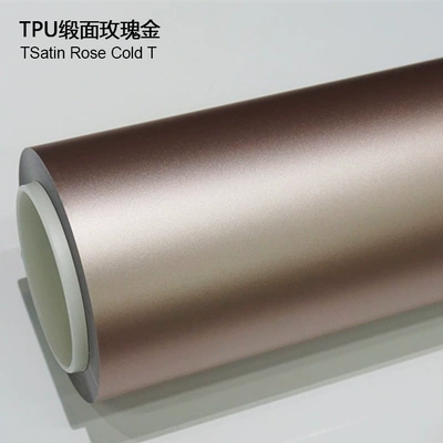 Auto Color Change Film — Wrap High Stain Resistance Self-Healing - tpu-satin-rose-gold-1524m15m