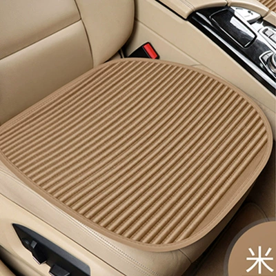 Seat cushion, seat cover – Charcoal and Buckwheat Husk, Ventilated and - beige-main-driver-1-picture
