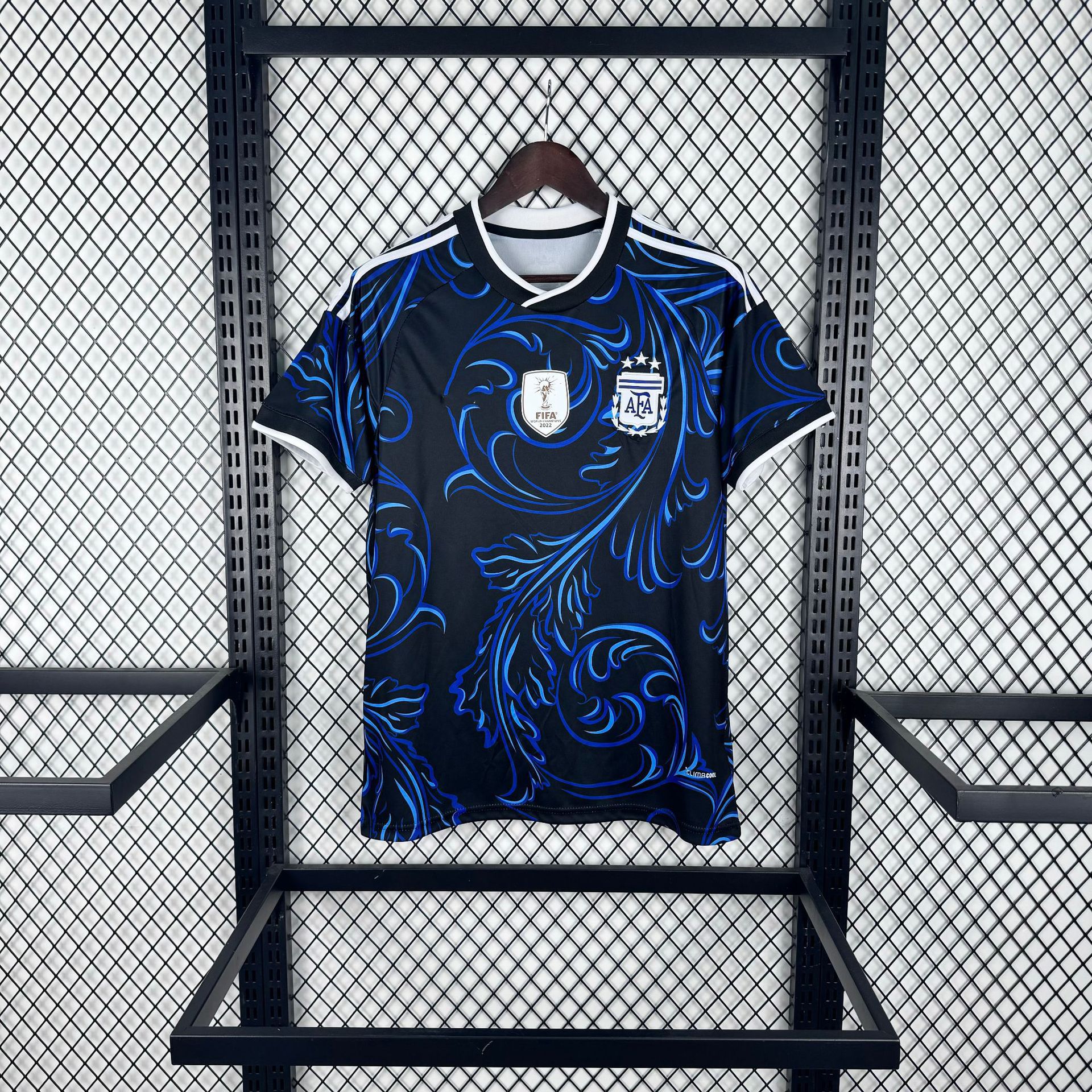 2627 nueva camiseta de fútbol de la Copa del Mundo Francia España edición de fans del equipo nacional brasileño gran cantidad de manga corta al por mayor