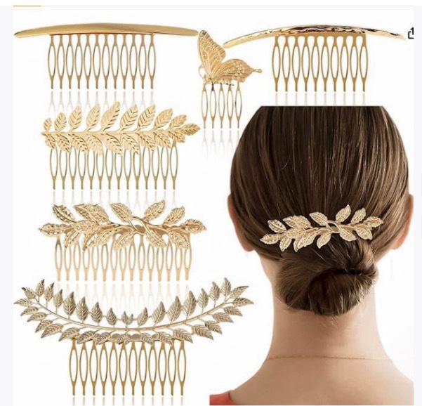 Europa y los Estados Unidos transfronterizos nuevos toques de cabello retro aleación hojas peine de cabello bandeja de cabello pin de cabello barroco antiguo brocas de cabello