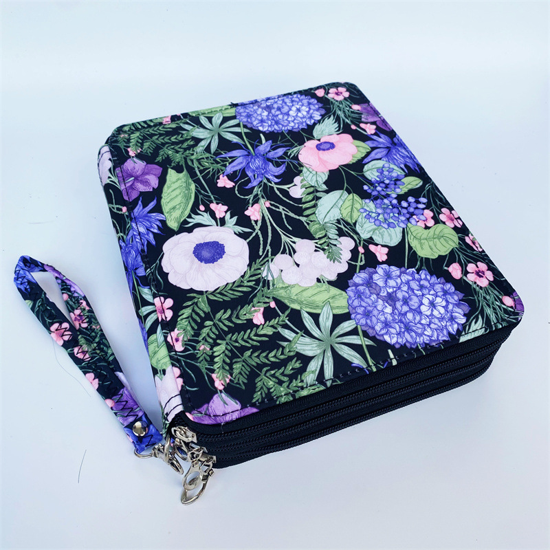 Estuche de lápices para estudiantes de gran capacidad 2024, 120 agujeros, suministros de pintura artística, bolsa de almacenamiento de lápices multifuncional