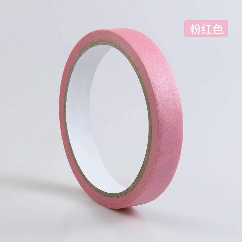 Weiyi color pintura del coche de una sola cara crepe decoración adhesiva decoración cubierta de lágrima mano cinta de papel adhesiva de alto adhesivo