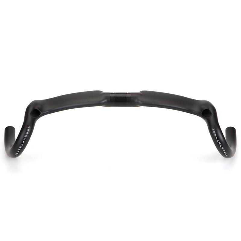 2022 Carbon Fiber Wide-Angle Handlebar with 30-Degree Outward Bend for Road Bicycles, Wind-Breaking Handlebar with Internal Cable Routing