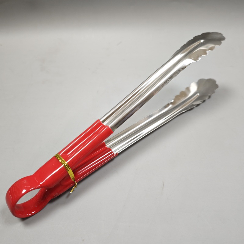 Pinza para Alimentos de Acero Inoxidable 201, Antideslizante y Antiescaldado para Cocina