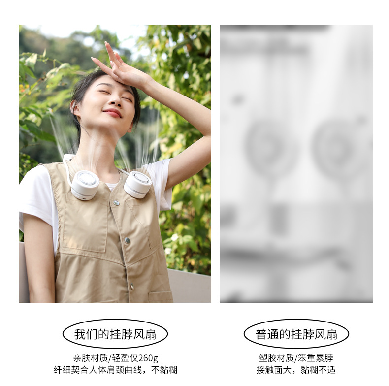无叶挂脖风扇