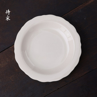 Dao Song Plant Ash Lotus Pot Bearing Household Chinese Small Pot Bearing Tea Set Tea Tray Refreshment Plate Anti-scalding Heat Insulation Pad