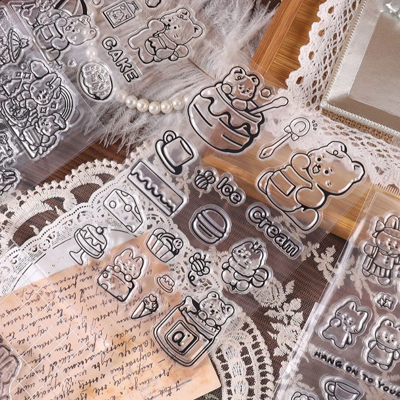 Yida новый мультфильм ПВХ прозрачная печать с несколькими узорами печати силиконовая DIY стерео печать игрушка на месте