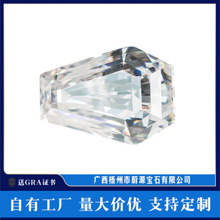 D Color Shield Moissanite 1 Carat Vvs Clarity Gia Certificate Can Pass the Diamond Pen to Create a Sparkling Luxury Feel