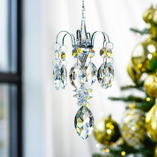 Crystal Hanging Household Piece Hanging Ornament Sunlight Catcher Light Collector Decoration Craft Air Hanging Ornament Rainbow