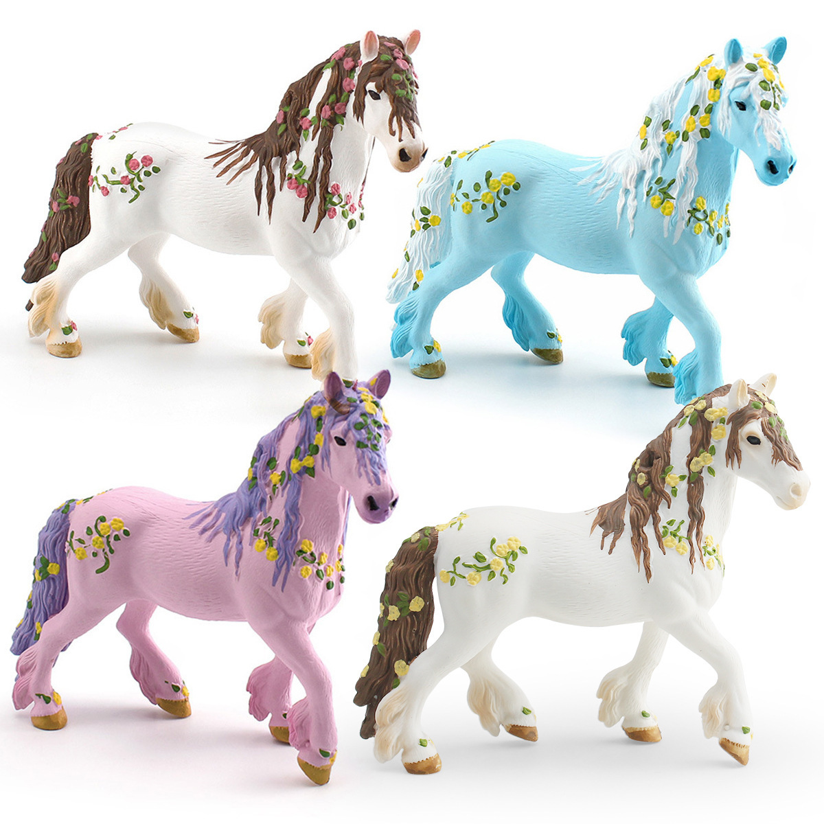 Amazon simulación occidental mito modelo animal cuento de hadas europeo elfo unicornio escritorio estática decoración juguete