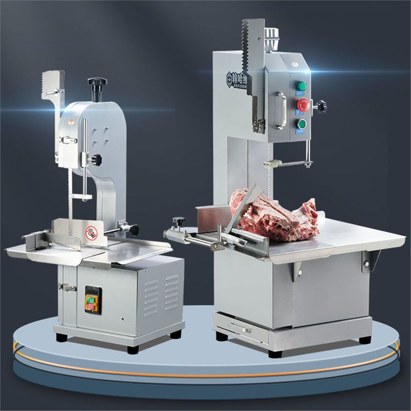 Sierra de huesos comerciales cortadores de huesos eléctricos de escritorio pequeños cortadores de carne congelada de carne de cerdo y pollo de carne doméstica de acuerdo con las costillas