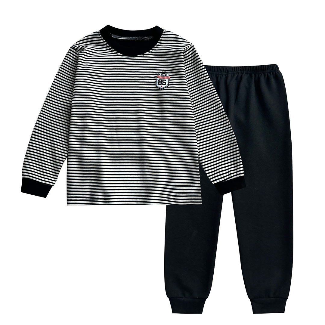 Conjunto de ropa interior caliente para niños otoño y invierno, ropa de seda de lana para niños y niñas, pantalones de otoño de dos piezas, ropa para el hogar para bebés