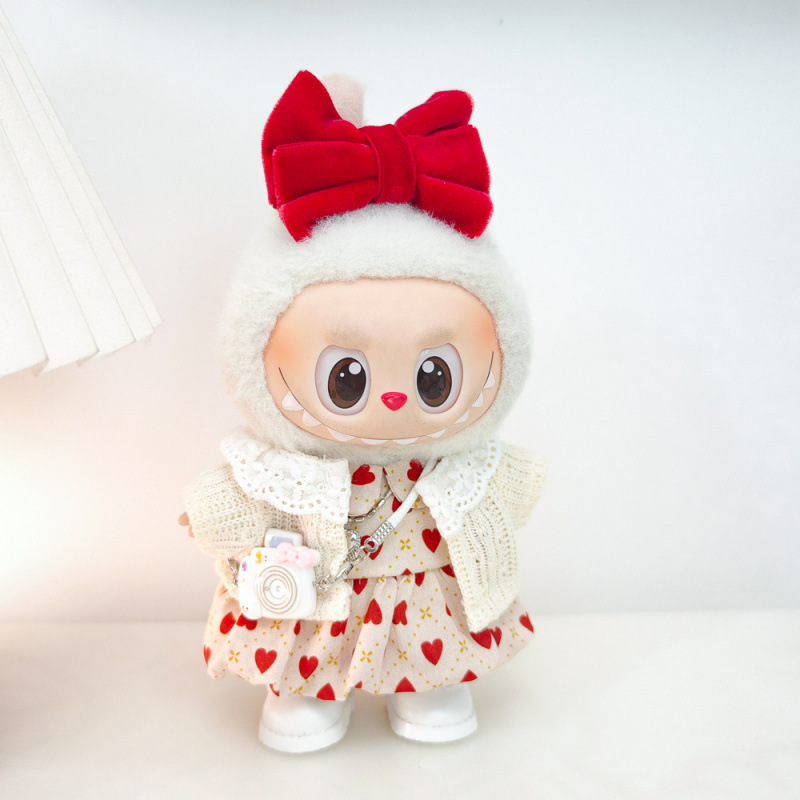 第一世代、第二世代、第三世代ラブブベビー服、ビニールぬいぐるみペンダント、パープルカーディガン、恋人ドレススーツ、レザースカート|undefined