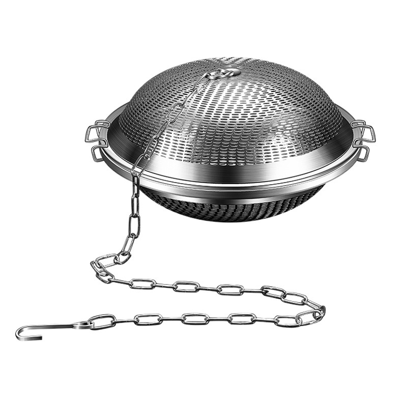 Creative 304 Stainless Steel Seasoning Ball Household Brine Basket Commercial Large Size Seasoning Ball Hot Pot Marinated Material Filter
